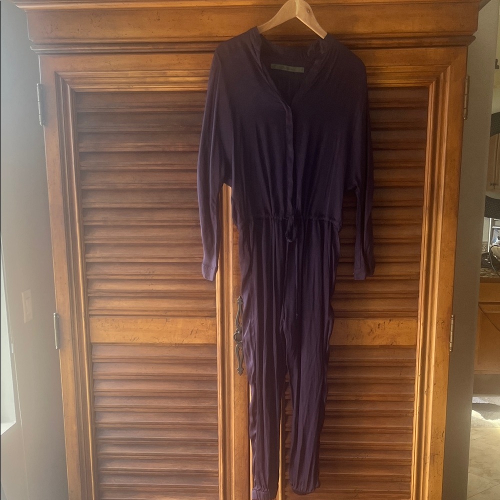 Enza Costa Deep Purple Jumpsuit